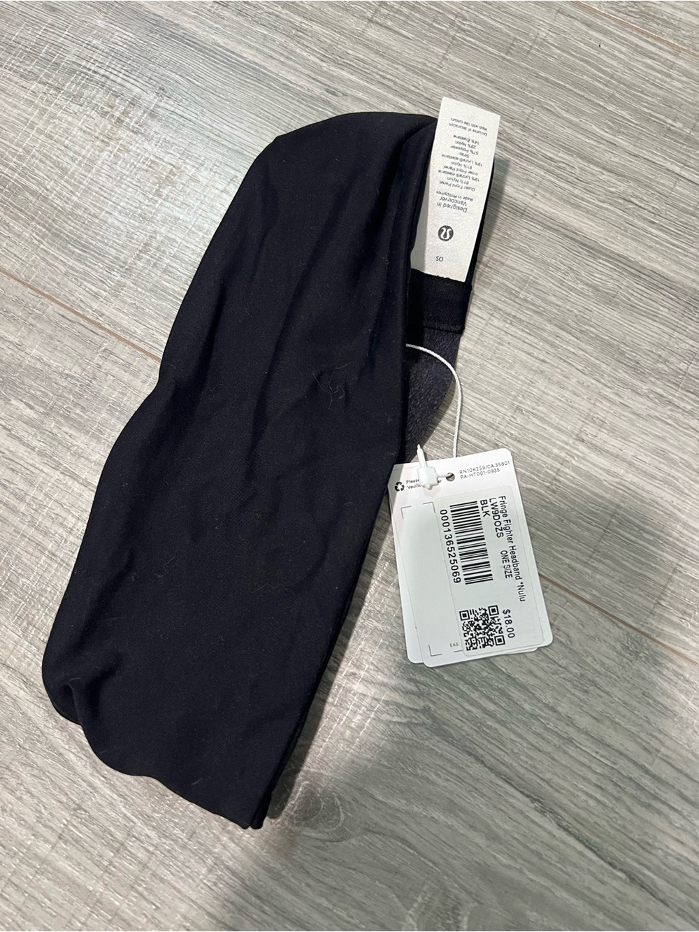 NWT Lululemon Fringe Fighter Black Headband
